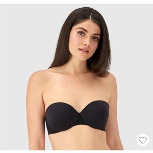NWT Maidenform 40C Strapless Black Bra